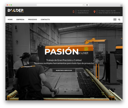 WordPress theme QuintusWP - bolderind.com