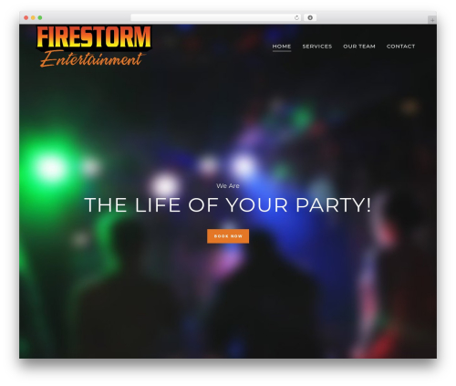 Bodega theme WordPress - firestormdjparty.com