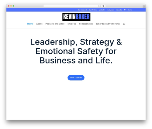 Divi WordPress theme - kevinbakerinc.com