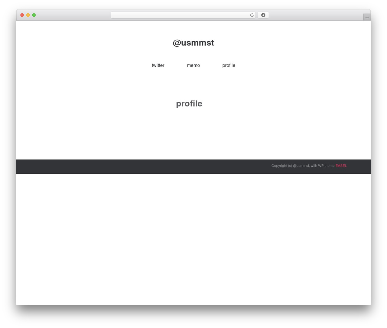EASEL WordPress theme - usmm.info