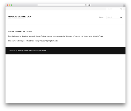 Ryan WordPress theme - federalgaminglaw.com