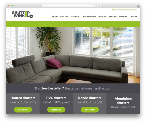 Theme WordPress Shutterwinkel - shutterwinkel.nl