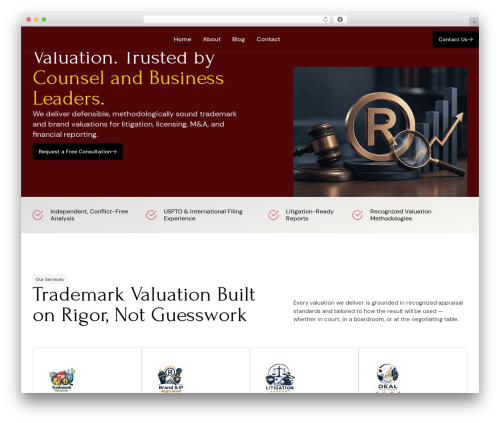 WordPress website theme Execor - trademarkevaluation.cloud