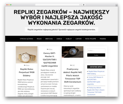 X Blog free WP theme - replikizegarkow.com