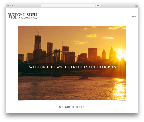 Executive WordPress Theme WordPress theme - wallstreetpsychologists.com