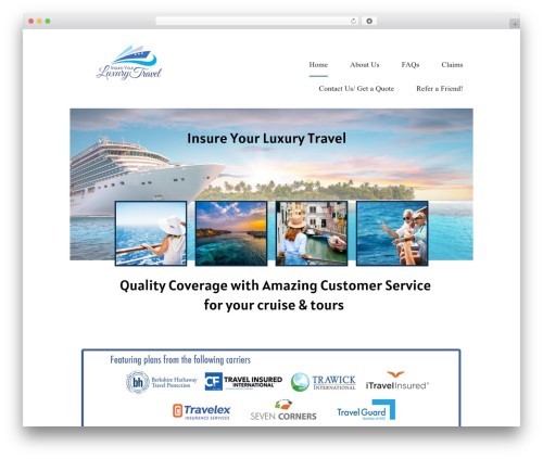 Genesis theme WordPress - insureyourluxurytravel.com