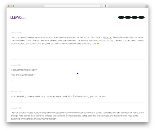 WordPress theme Byte - llewq.com WordPress theme Byte - llewq.com