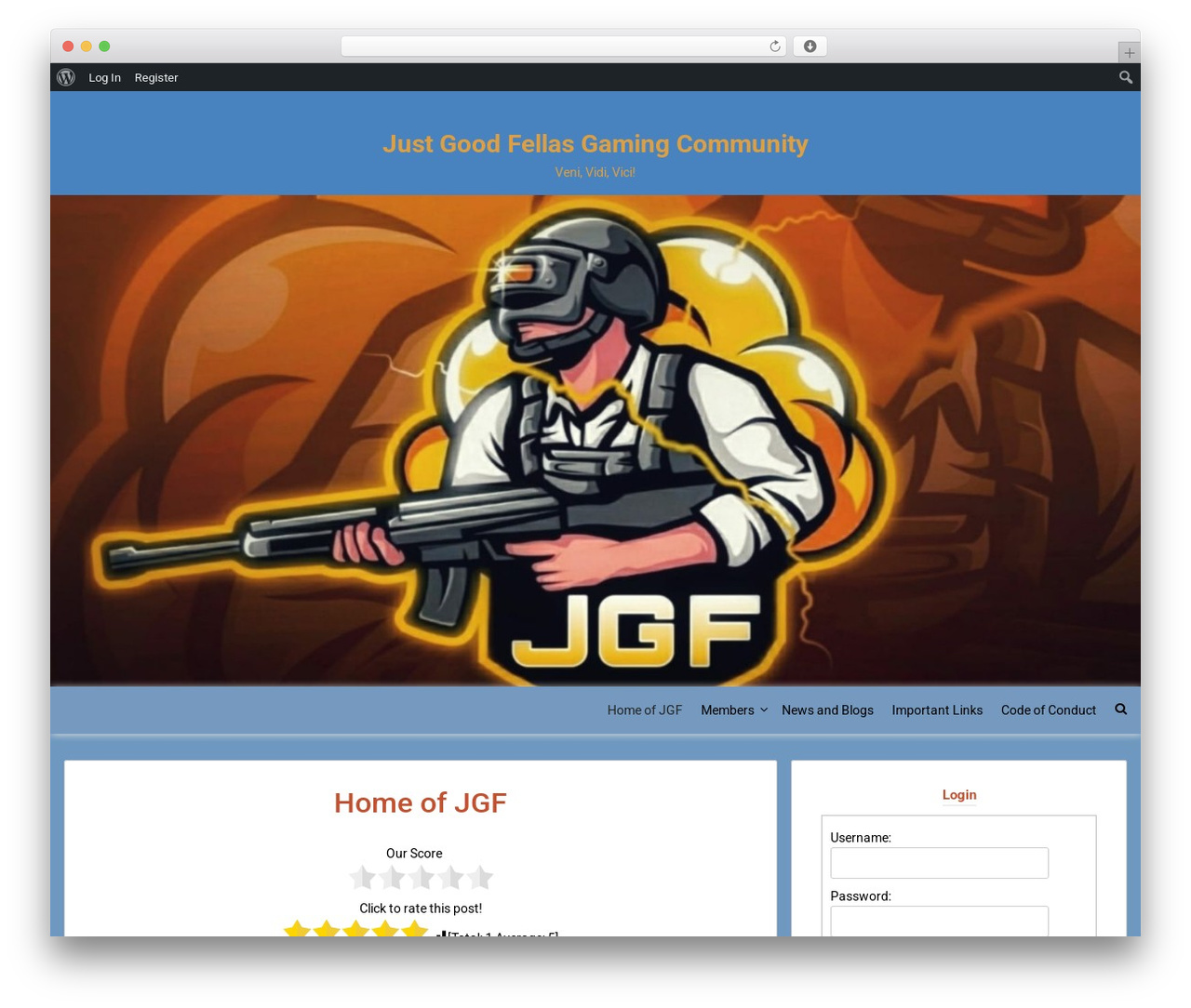 WordPress theme Ruby - justgoodfellas.com