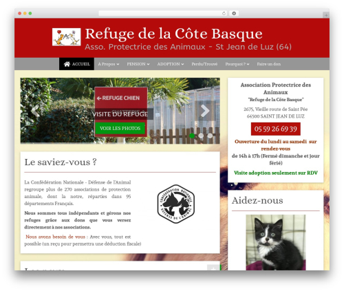 WordPress website theme 6temflex - refugecotebasque.org