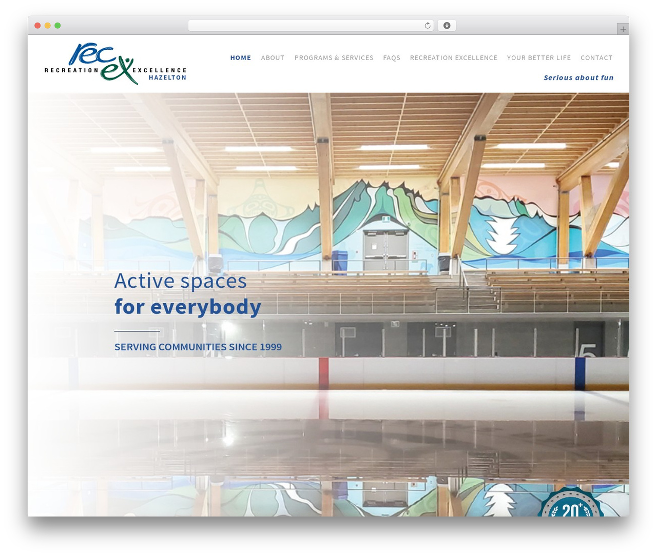 Divi theme WordPress - myreccentrehazelton.com
