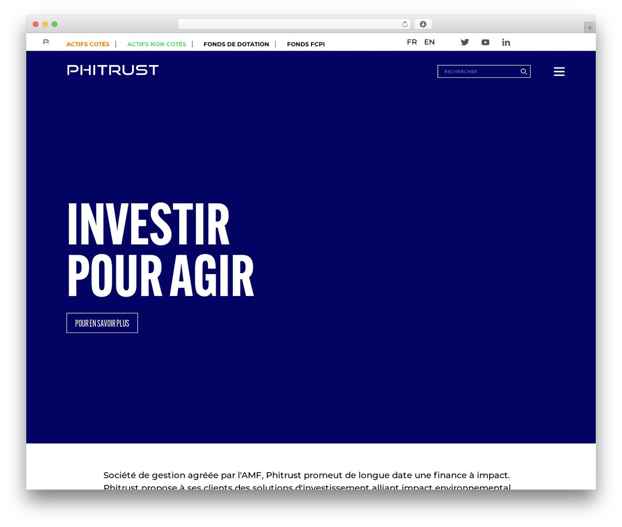 Phitrust WordPress website theme - phitrust.com