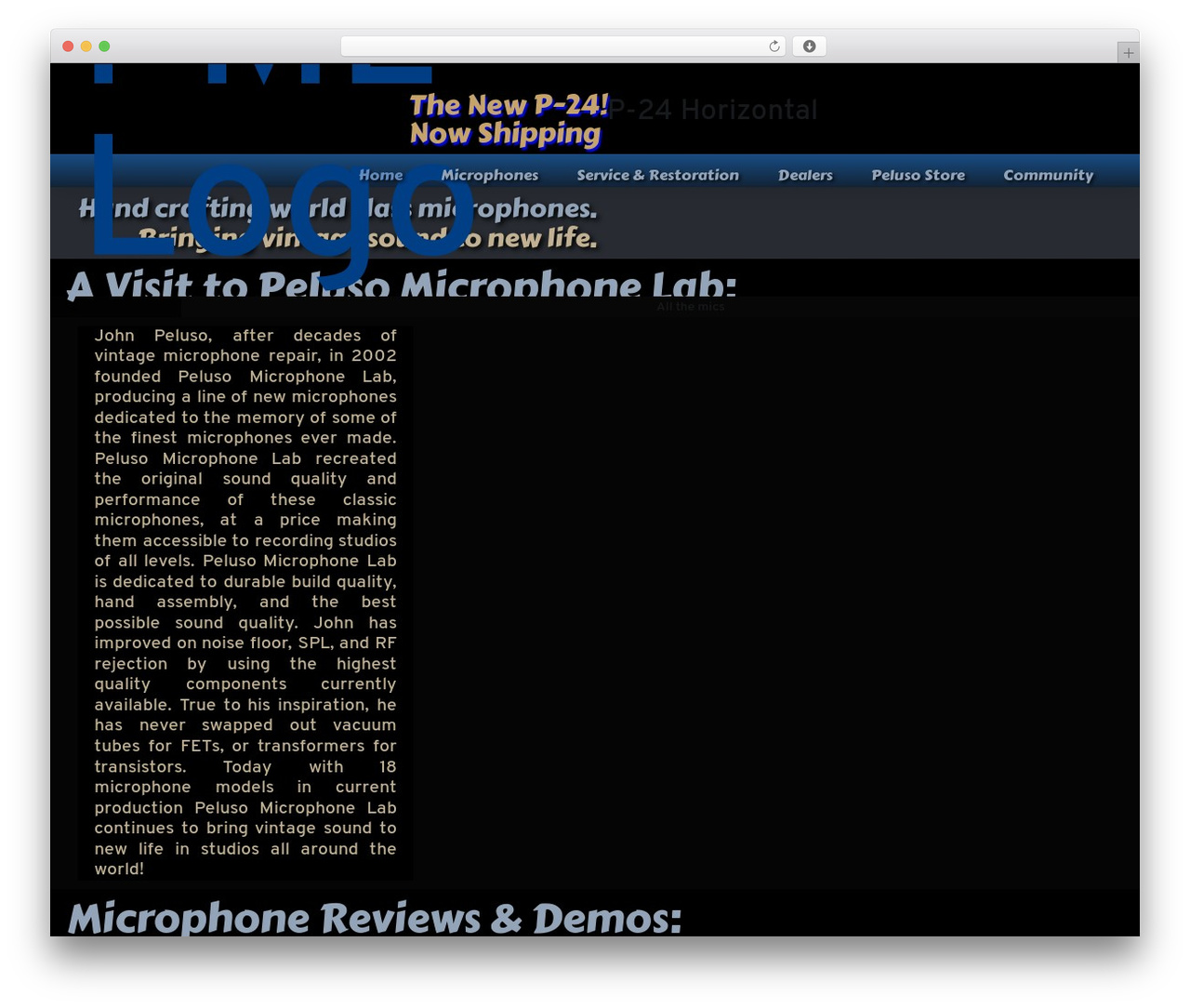 Pro theme WordPress - pelusomicrophonelab.com