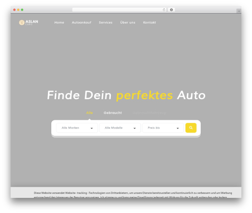 WordPress theme Vehica - aslancars.de