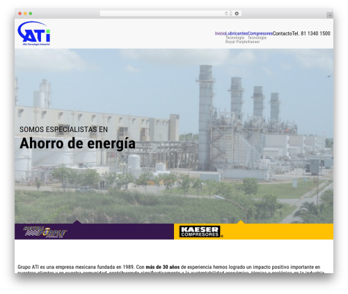 WordPress website theme Bioxnet Theme - grupoati.com