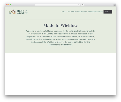 WP theme MIW - madeinwicklow.com