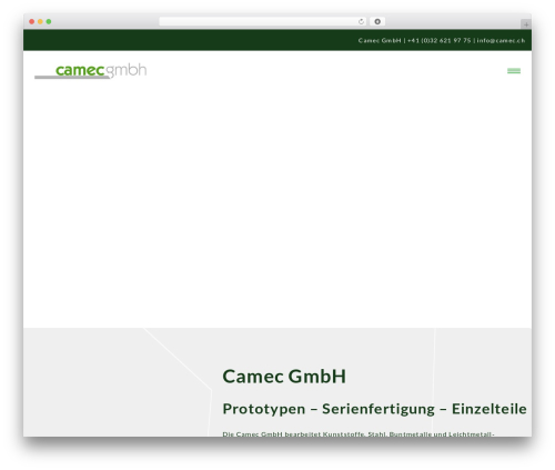 Camec theme WordPress - camec.ch