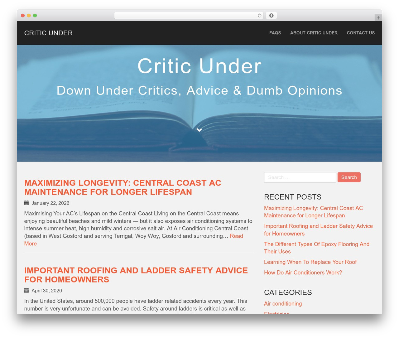 Flat Bootstrap WordPress website theme - criticunder.com Flat Bootstrap WordPress website theme - criticunder.com