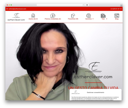 Hello Elementor free WordPress theme - estherclaver.com