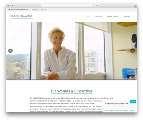 WordPress website theme Lambda - gineactiva.com