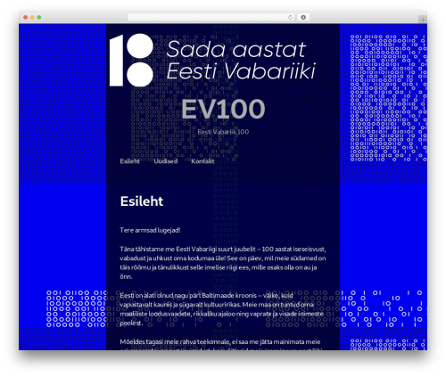 XSimply theme WordPress - ev100.ee