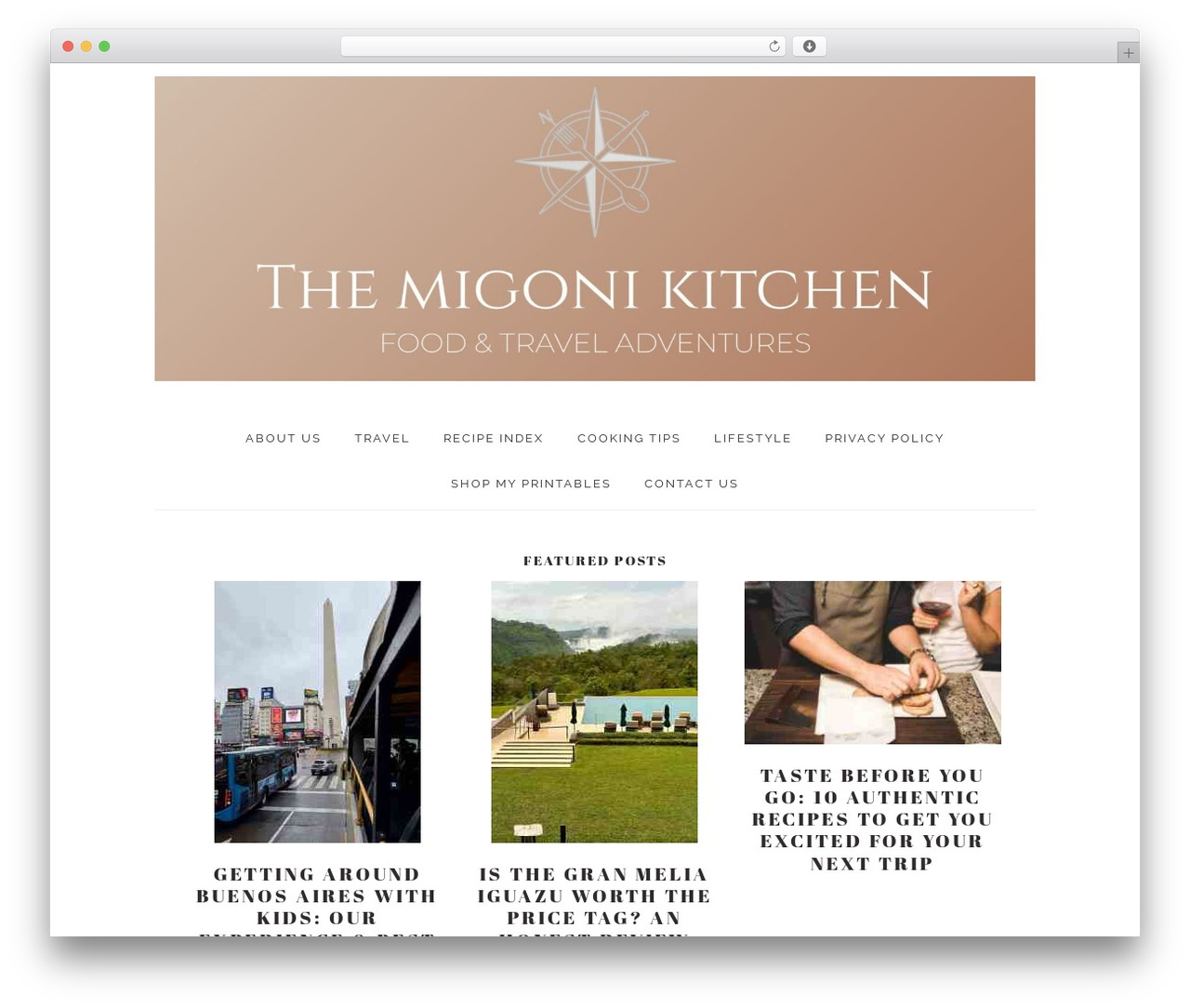 Brunch Pro WordPress theme - themigonikitchen.com