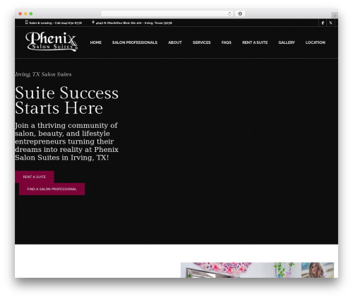 Coiffeur best WordPress theme - phenixsalonsuitestx.com