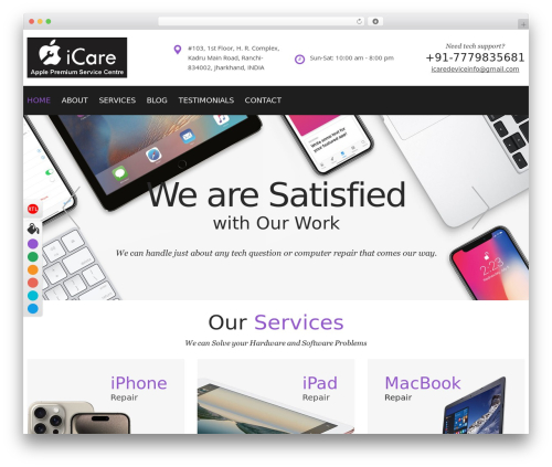 Computer repair core WordPress plugin - icaredevice.com