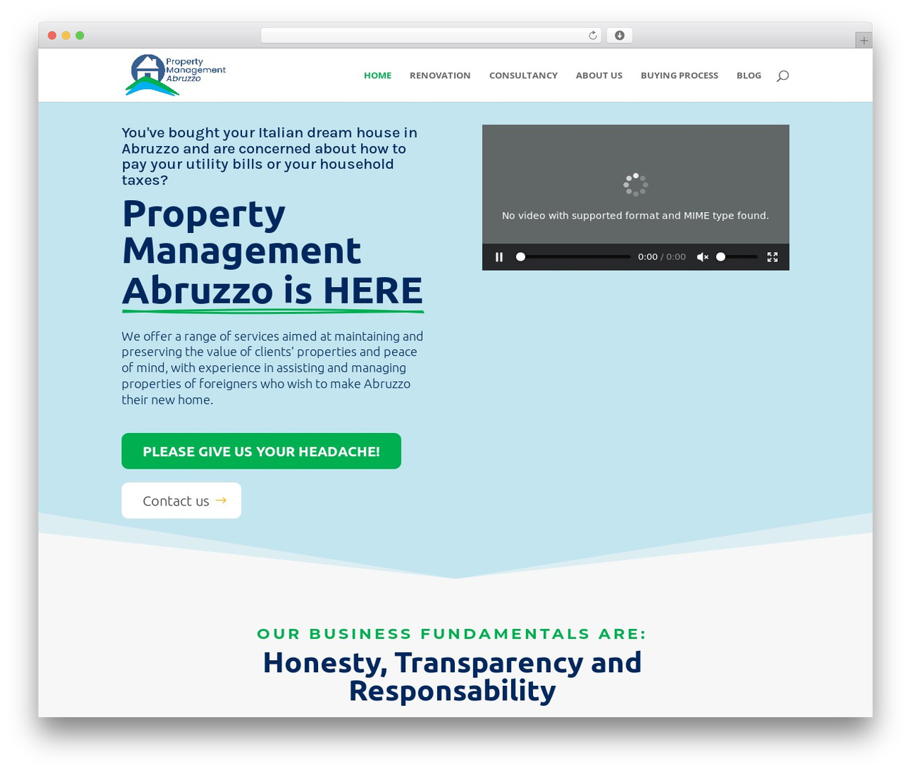 Divi theme WordPress - propertymanagementabruzzo.com