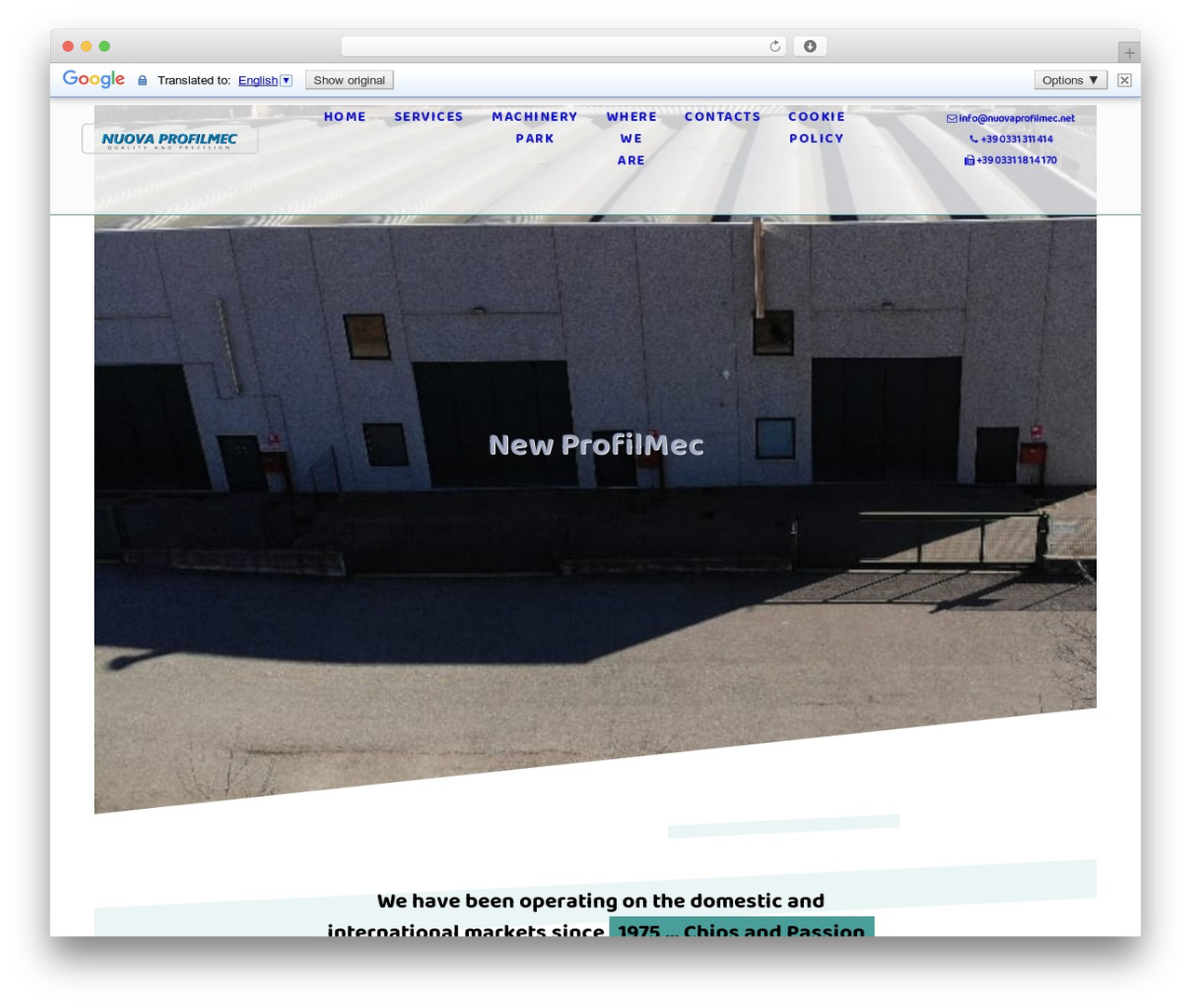 Phoenix WordPress theme - nuovaprofilmec.net
