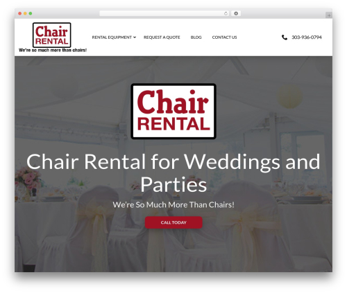 Reach Local best wedding WordPress theme - chairrentaldenver.com