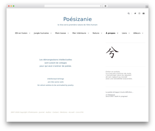 Simplent WordPress theme - poesizanie.com