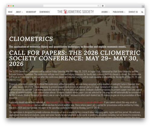 Theme WordPress Cliometrics - cliometrics.org