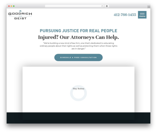 Theme WordPress NextLevel - Customizer - goodrichandgeist.com