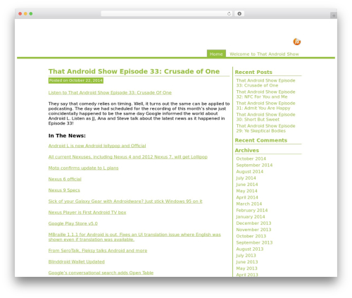 Android WordPress theme - thatandroidshow.com