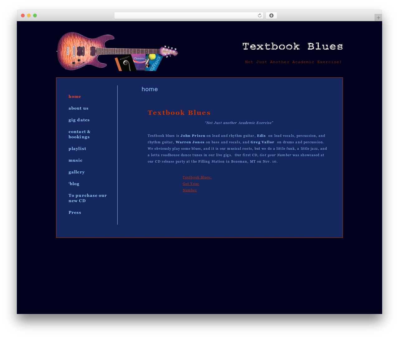 Blues WordPress theme - textbookblues.com Blues WordPress theme - textbookblues.com