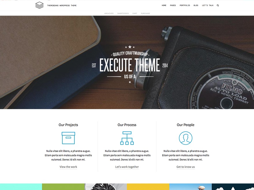Execute Child Theme WordPress theme by Rich Tabor / ThemeBeans