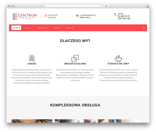 Glazzing WordPress theme - centrumpanelirabka.pl