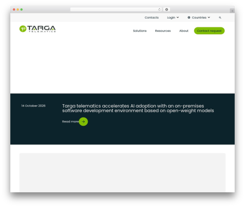 Hello Elementor WordPress website theme - targatelematics.com