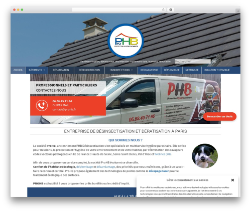 Theme WordPress Boilerstrap - phb-desinsectisation.com