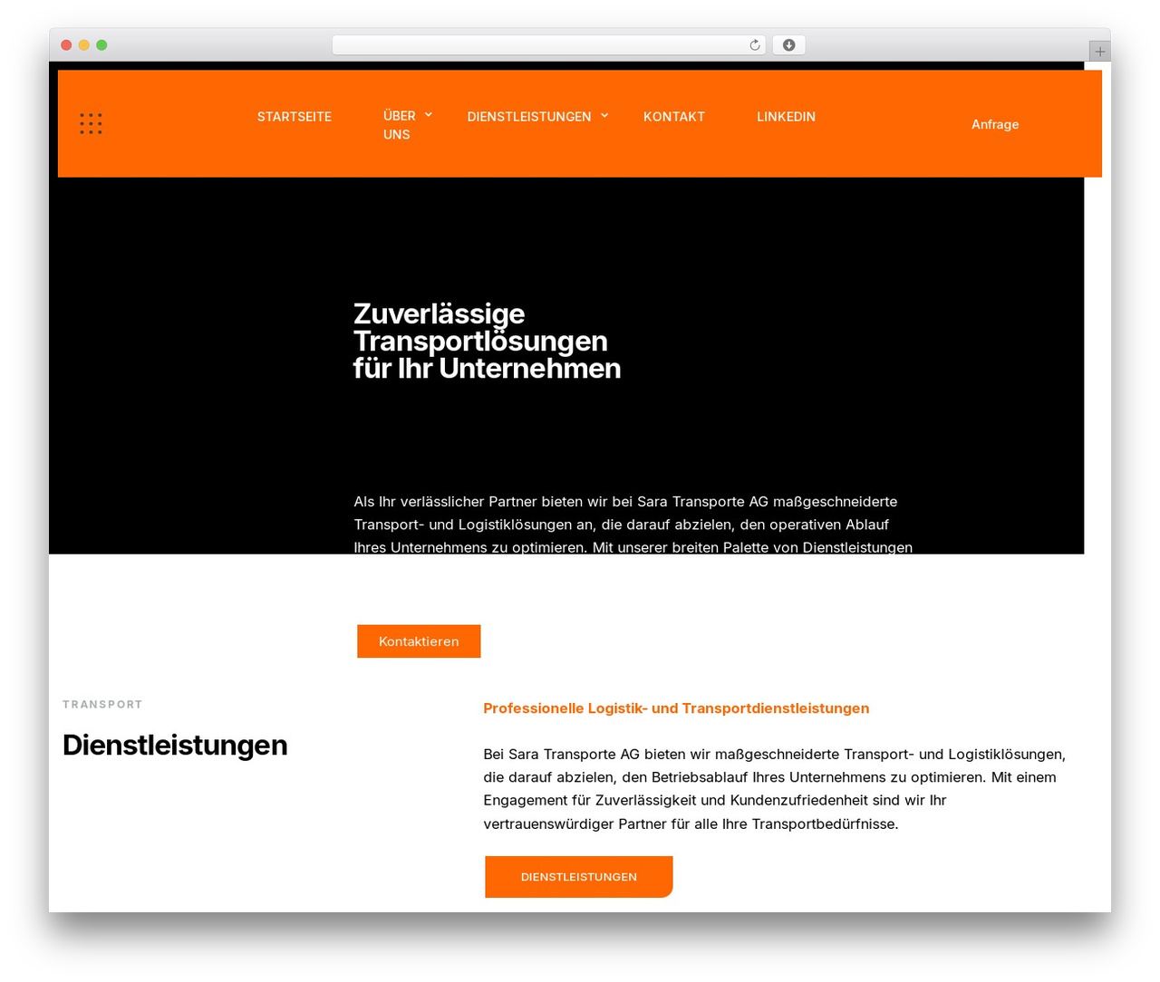 TransX WordPress theme - sara-transporte.ch TransX WordPress theme - sara-transporte.ch