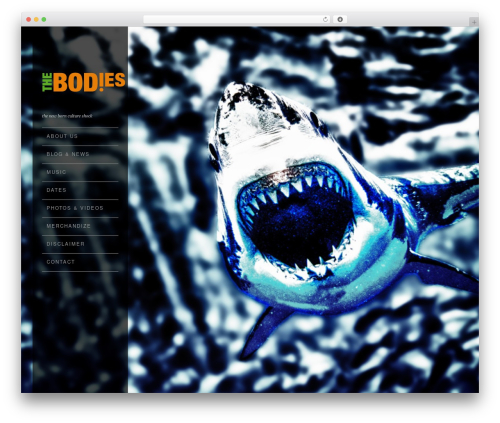 Widescreen WordPress theme - thebodies.de