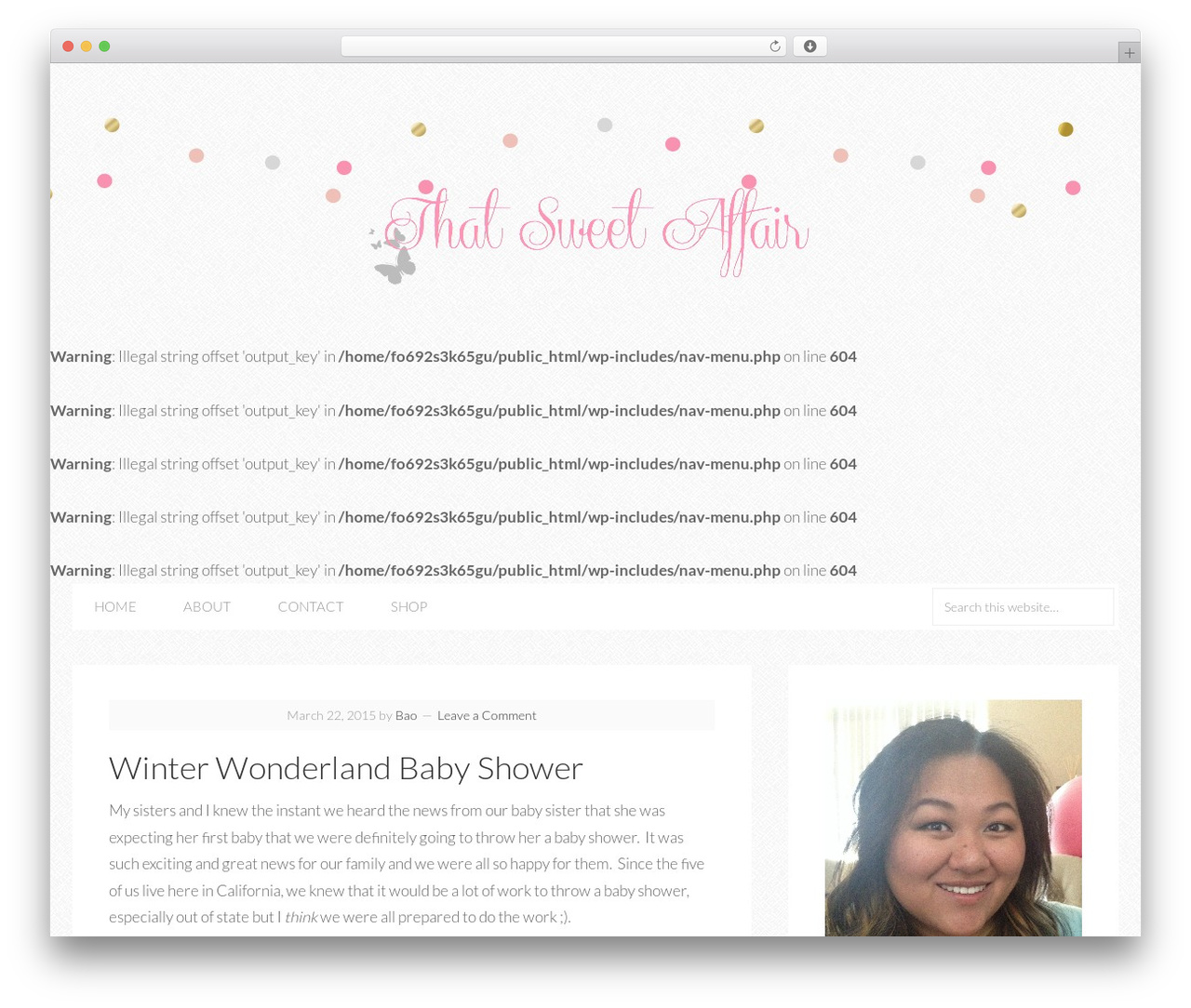 WordPress theme Sprinkle Theme - thatsweetaffair.com WordPress theme Sprinkle Theme - thatsweetaffair.com