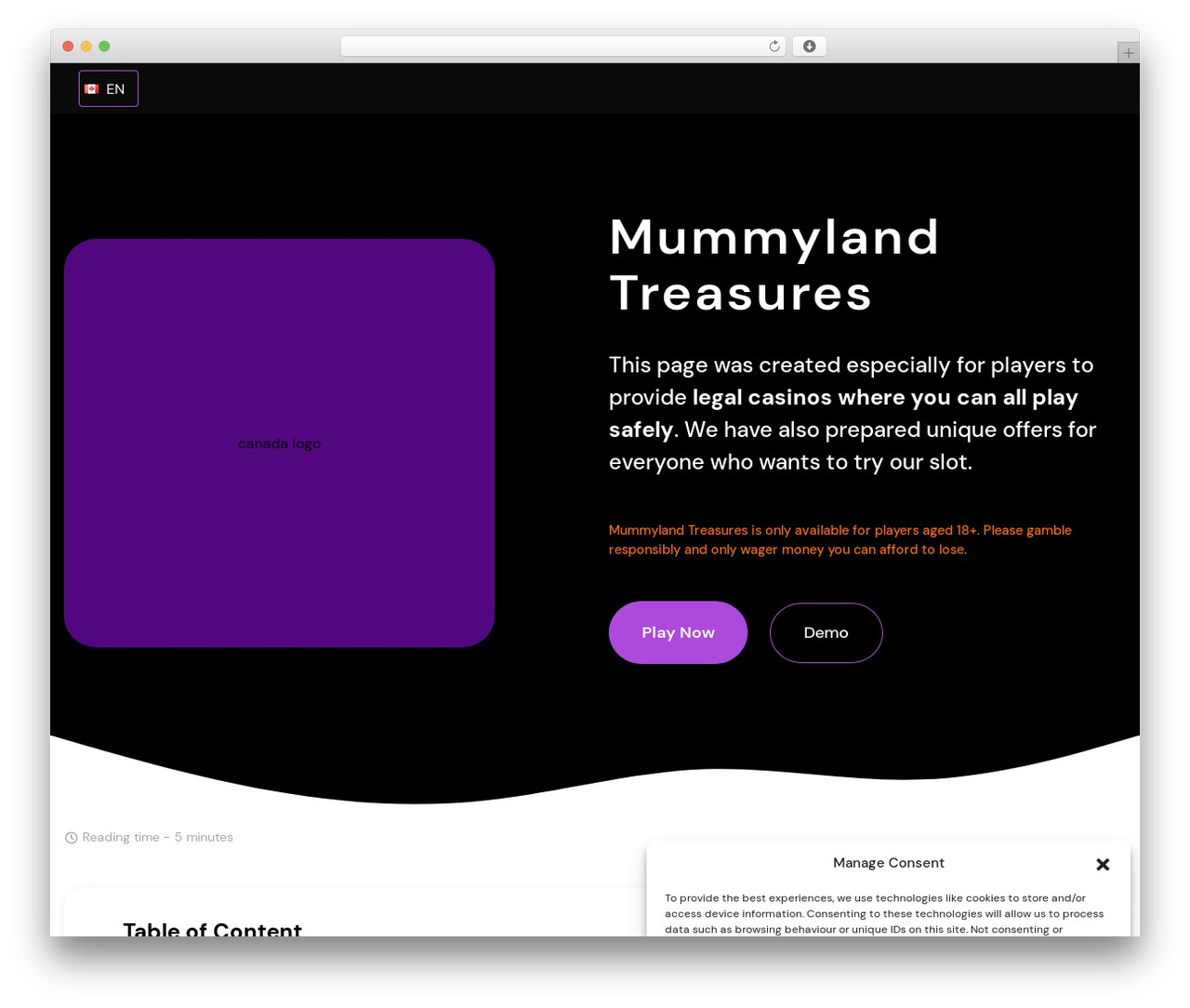 WordPress theme Custom - mummylandtreasures.com