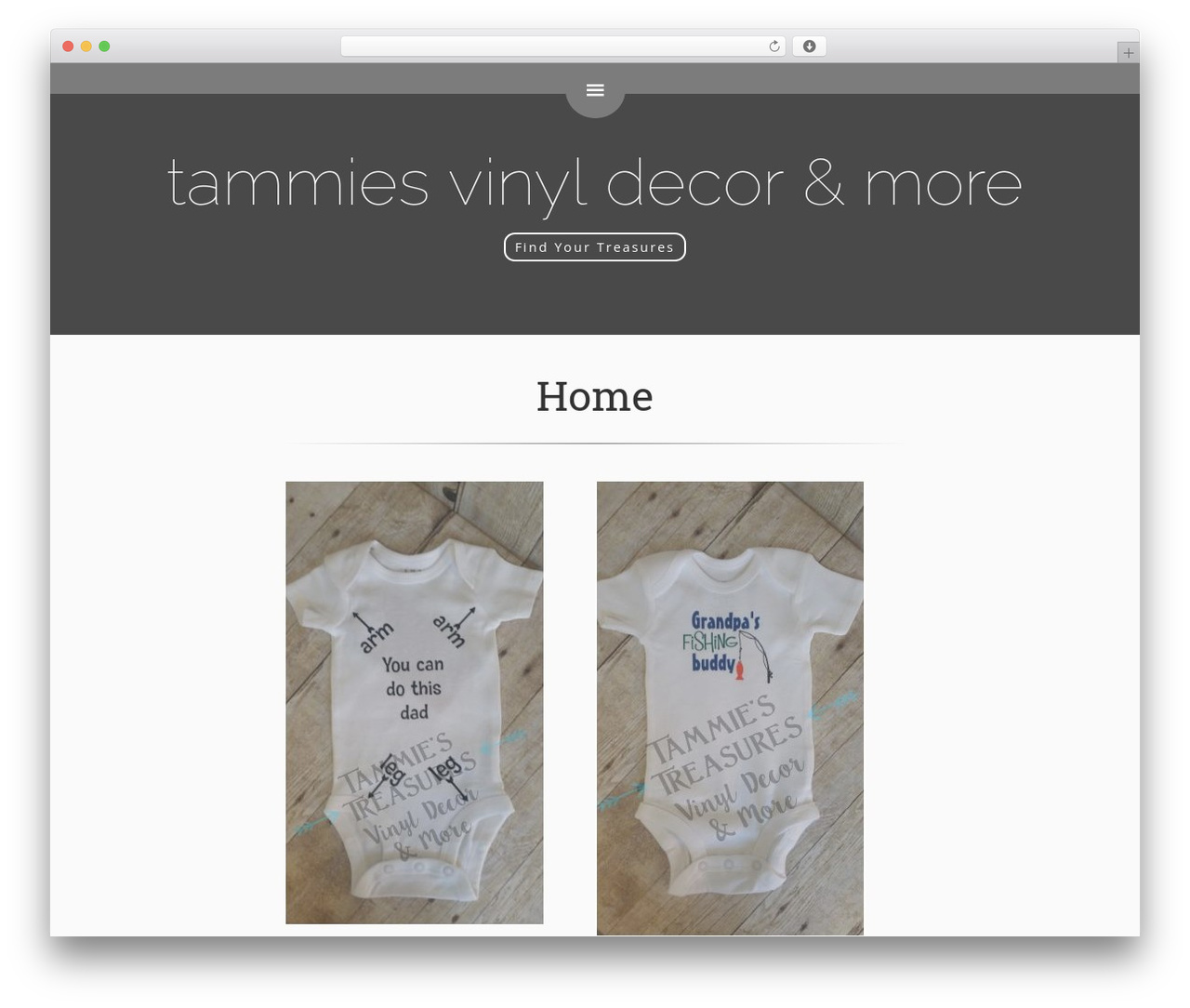 WordPress theme e.nigma 2015 - tammiestreasures.com