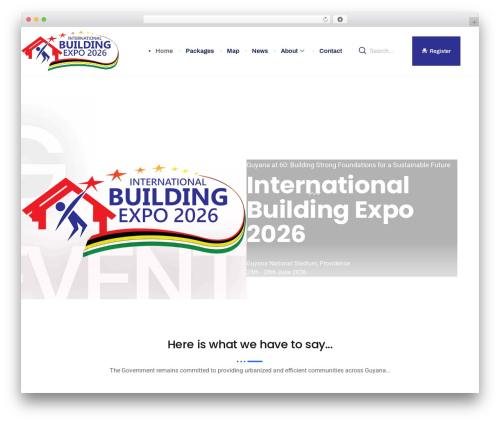 Evenex essential WordPress plugin - buildingexpo.gy