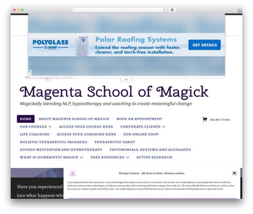 WordPress theme Radcliffe 2 - magentaschoolofmagick.com