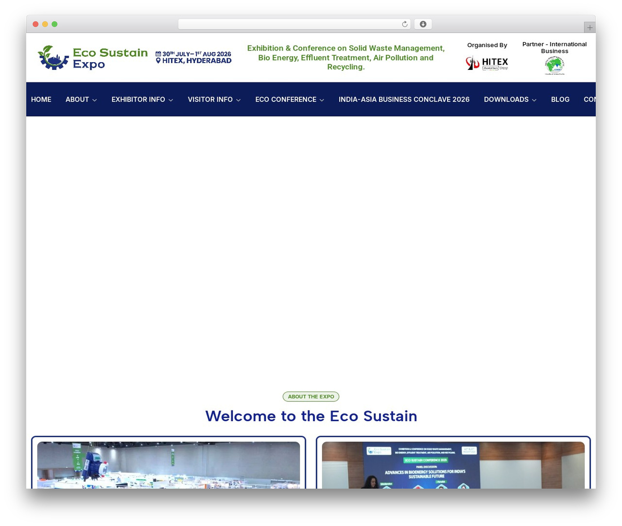 WordPress website theme Maxbizz - ecosustainexpo.in