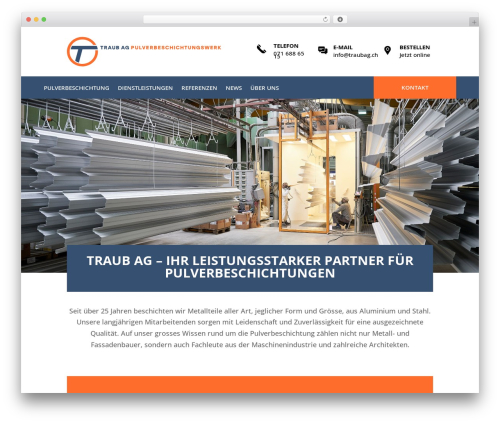 Divi WordPress theme - traubag.ch