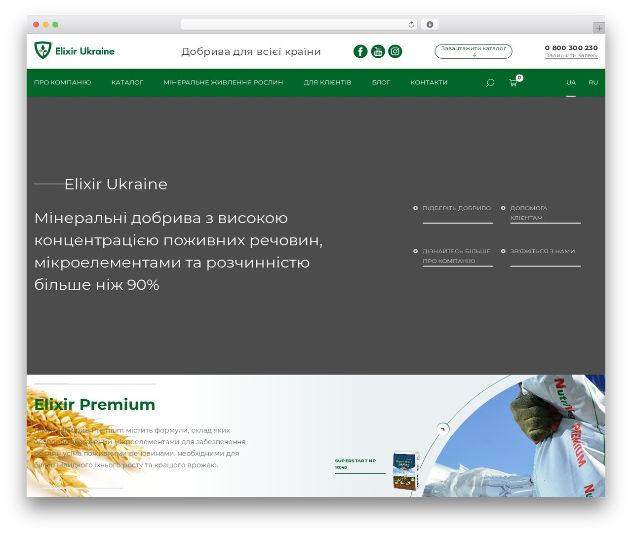 Elixir best WordPress theme - elixir-ukraine.com