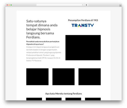 Genesis WordPress theme - hipnotisa.com